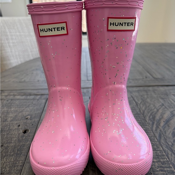 Hunter Other - Toddler 8 Hunter Pink Glitter Rain Boots